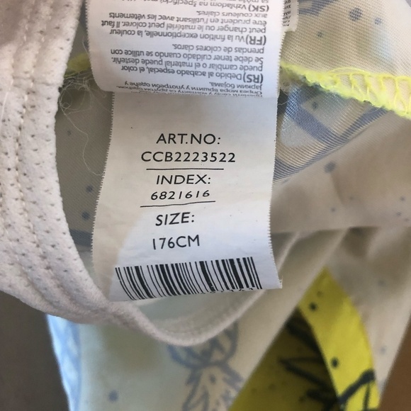 COOL CLUB BY SMYK Trunk Shorts Kids Size 176CM 26inch Yellow Pineapple Print - Picture 9 of 11